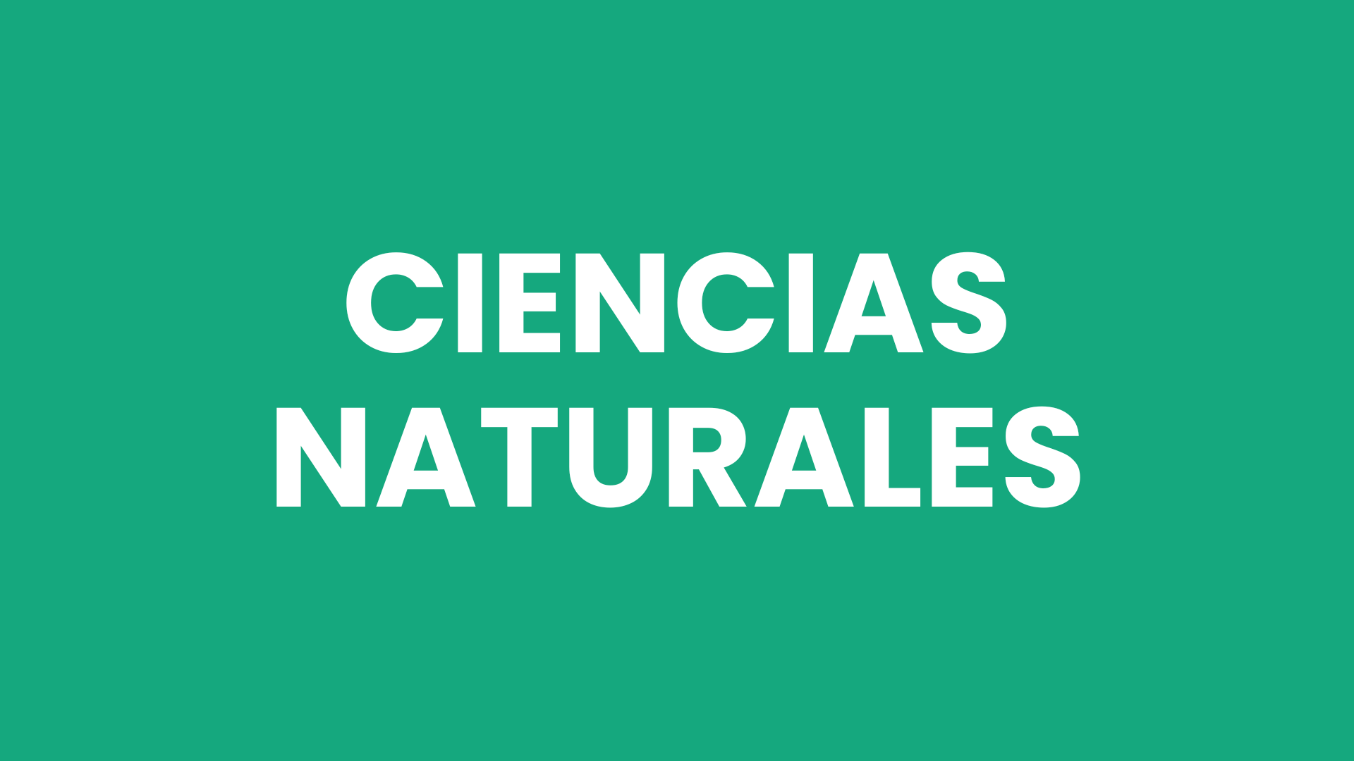 Ciencias Naturales