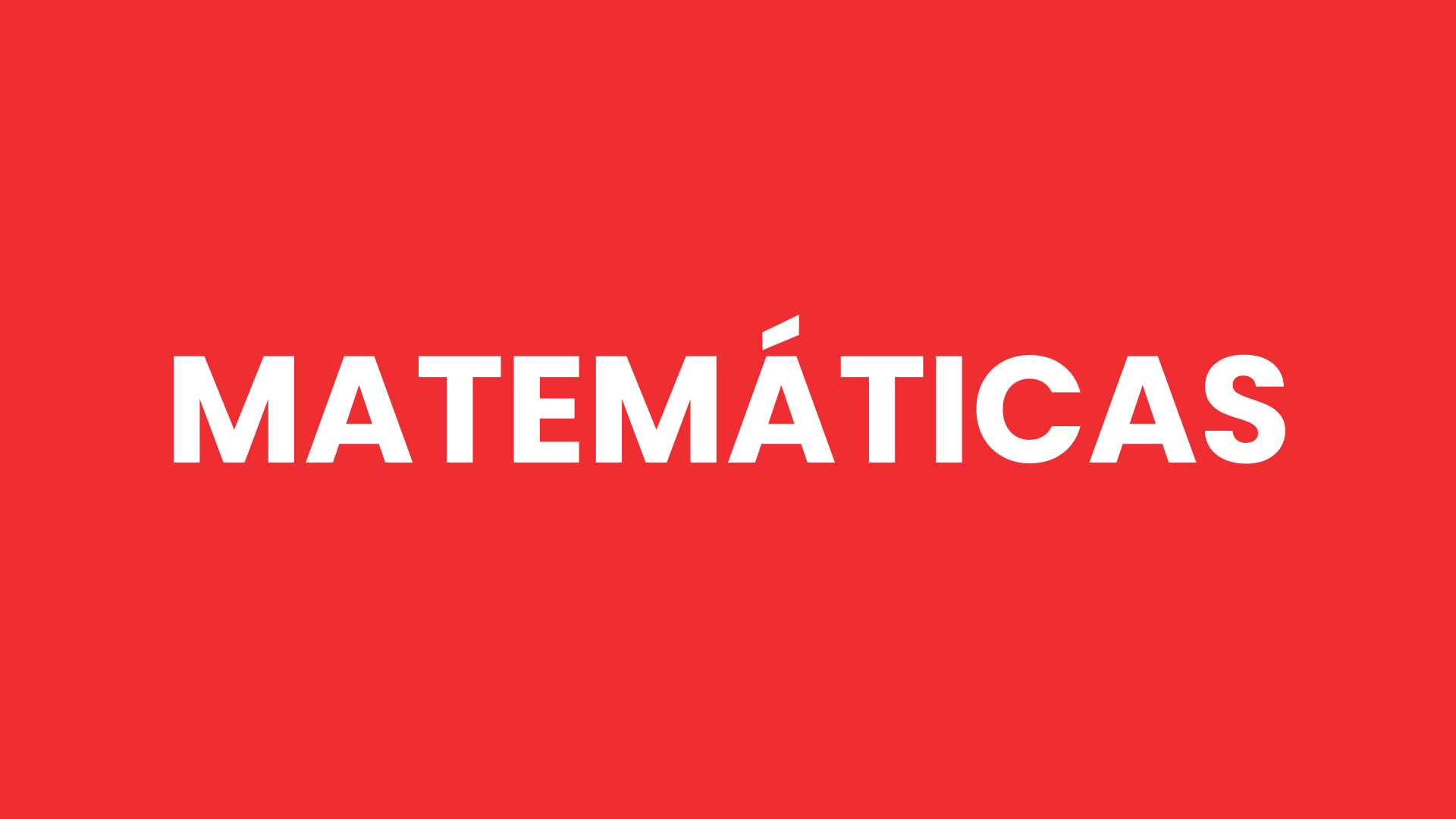 Matemáticas